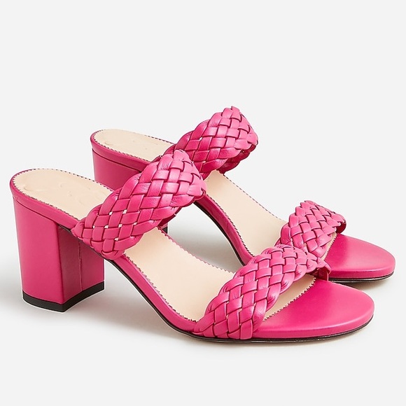 J. Crew Shoes - Pink J. Crew Lucie Braided Strap Heel Sandal, Size 7